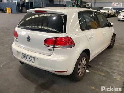 2011 VOLKSWAGEN GOLF GEN 6, 5DR HATCH, 12/08-03/13 5K6845025C LEFT REAR DOOR WINDOW