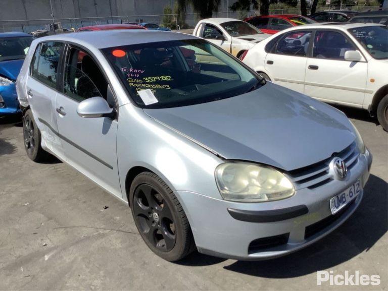 2006 VOLKSWAGEN GOLF GEN 5, DOOR REG ASSY (REG AND MOTOR), 06/04-02/09 1K4839462A RIGHT REAR WND REG MOTOR