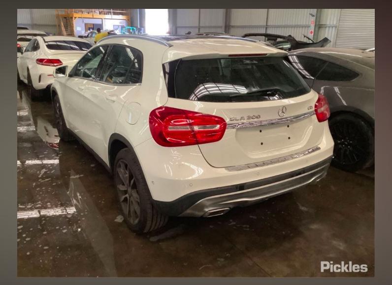 2015 MERCEDES GLA CLASS RH REAR, SEAT BELT ONLY, X156, 04/14-01/20 A1768600585 SEAT BELT STALK