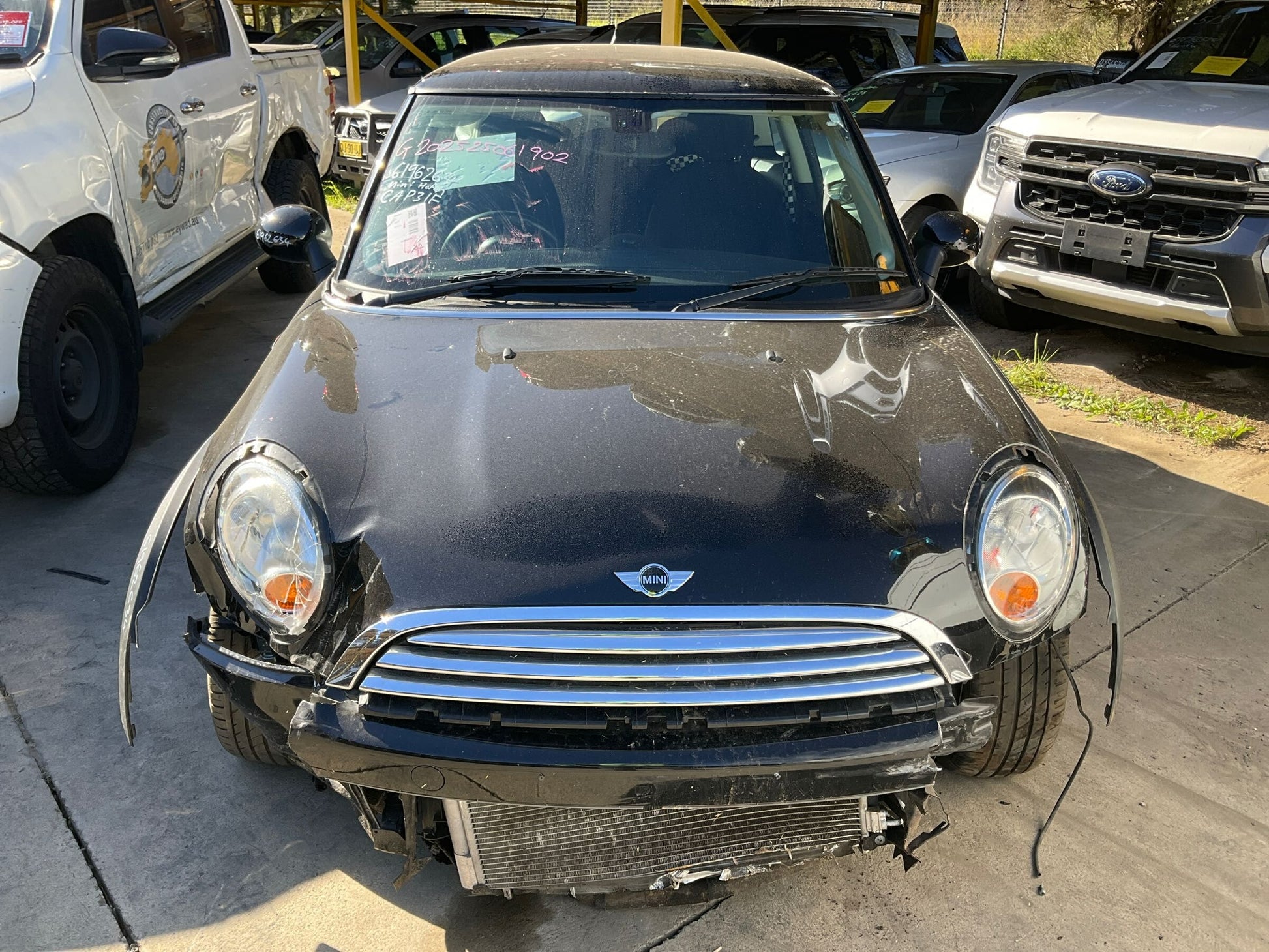 2011 MINI COOPER R55/R56/R57, HATCH, BLACK BUTTONS, CLIMATE CONTROL TYPE, 10/10-05/15 64113457397 HEATER AC CONTROLS