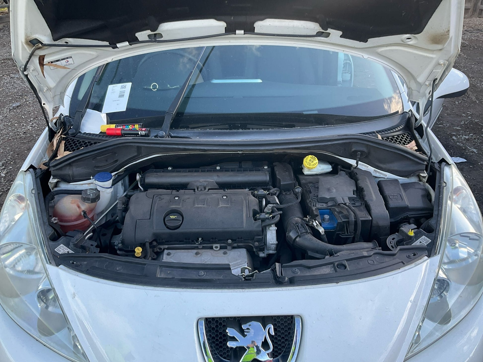 2012 PEUGEOT 207 ENGINE ECU, 1.6, PETROL, AUTO, P/N 1677614380, ECU ONLY, A7, 03/07-12/12 1677613480 ECU