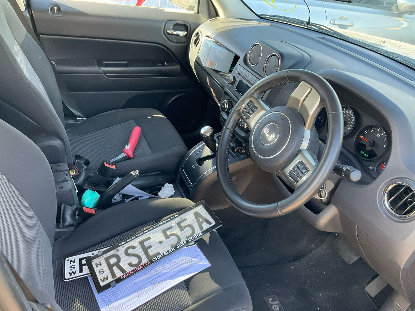 2012 JEEP PATRIOT LH FRONT, SEAT BELT ONLY, MK, 08/07-12/16 1BS031DVAD/1YR931DVAD SEAT BELT STALK