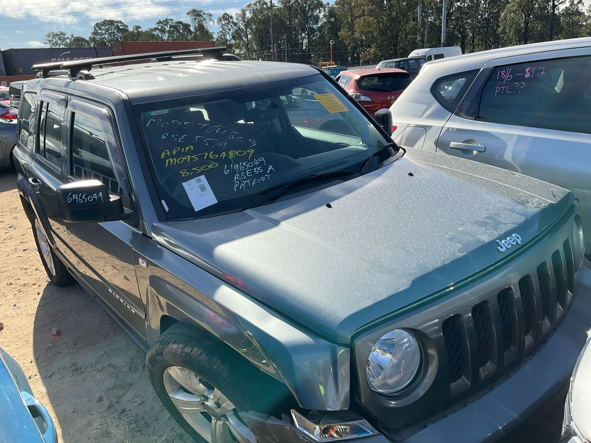2012 JEEP PATRIOT MK, LH SIDE, 08/07-12/16  SUNVISOR