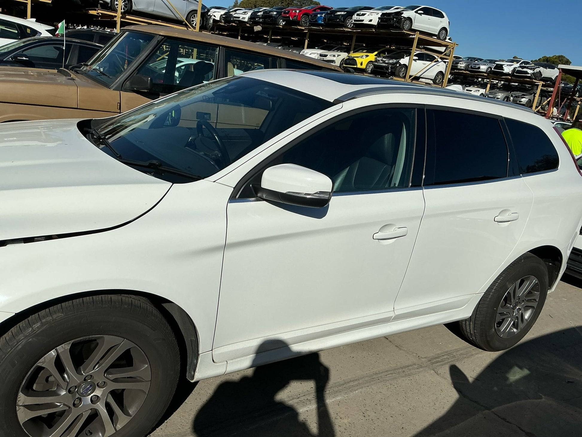 2014 VOLVO XC60 DZ, HARDENED TYPE, 02/09-04/17 30745622 RIGHT REAR DOOR WINDOW