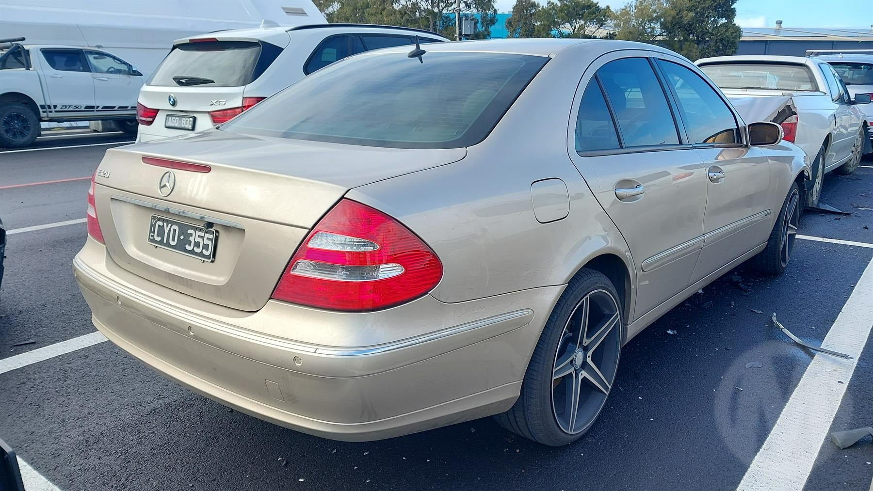 2003 MERCEDES E CLASS DASH, W211/S211, 08/02-12/09 2118601305/2118603305 LEFT AIRBAG