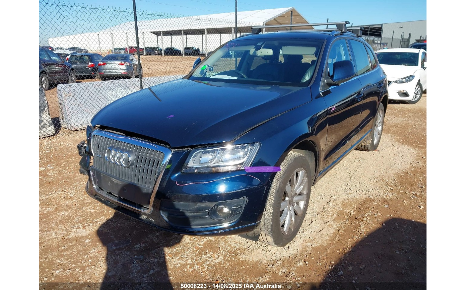 2010 AUDI Q5 RIGHT FRONT DOOR LOCK, 8R, DUAL ROW (7 PIN), P/N 8J2837016D, 12/08-01/17 8J2837016C DOOR BOOT GATE LOCK