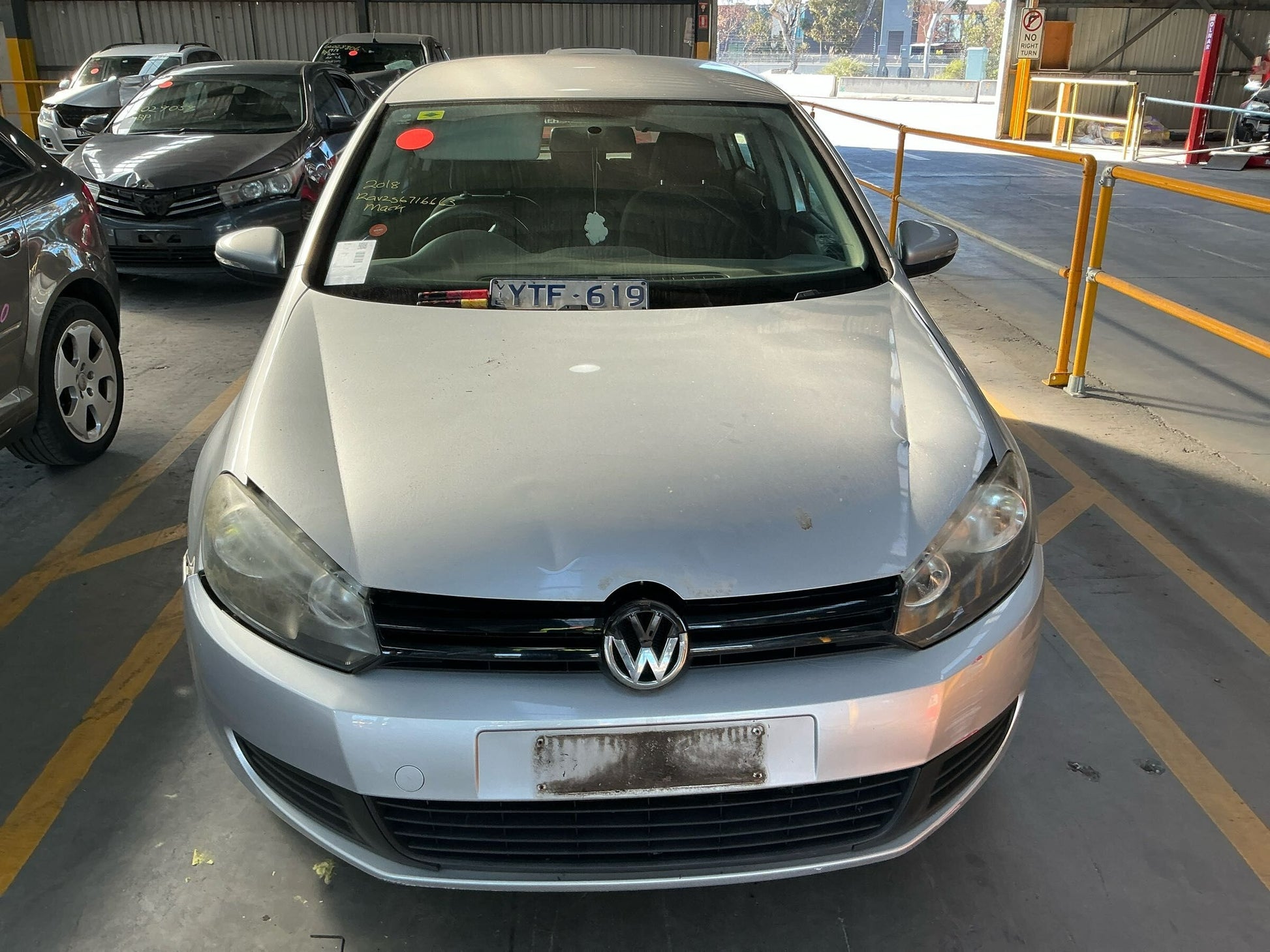 2011 VOLKSWAGEN GOLF RH FRONT (MASTER SWITCH), 5DR HATCH/WAGON, W/O CHROME ON SWITCHES TYPE, GEN 6, 10/08-03/13 1K4959857B/1K4959857C PWR DR WIND SWITCH