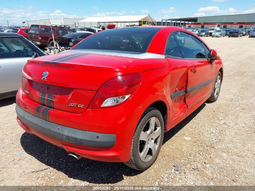 Wrecking 2012 PEUGEOT 207 for Used Parts PG1726