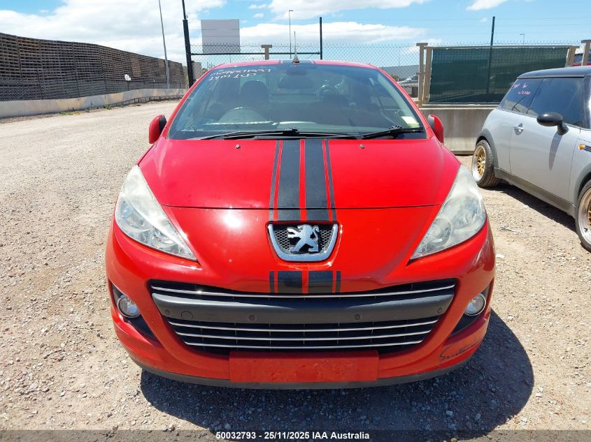 Wrecking 2012 PEUGEOT 207 for Used Parts PG1726